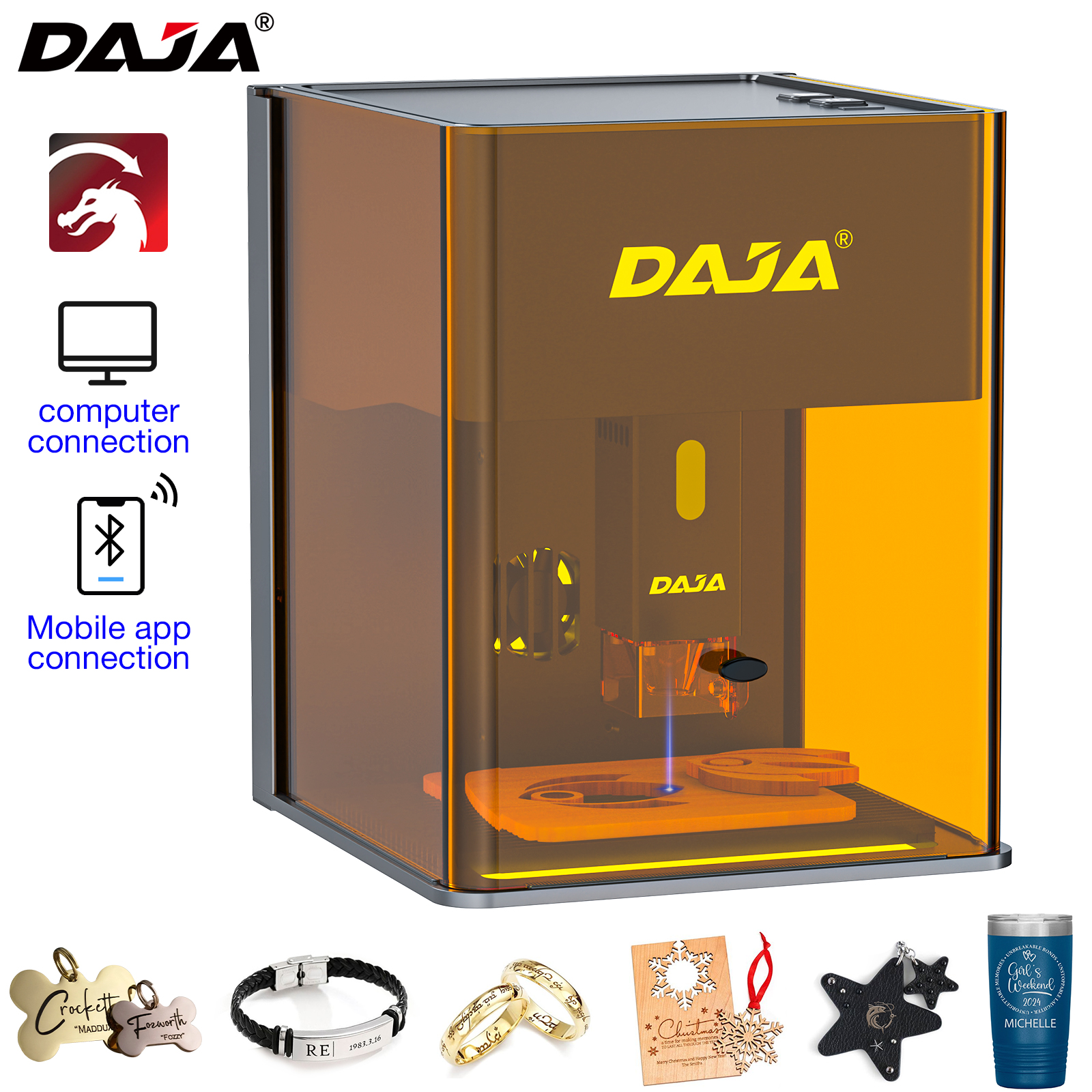 Industrial Laser Engraver For Metal - DAJA DJ6 Pro Mini Laser Engraving