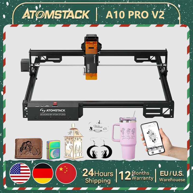 Industrial Laser Engraver For Metal - ATOMSTACK A10 PRO V2 Laser Engraver