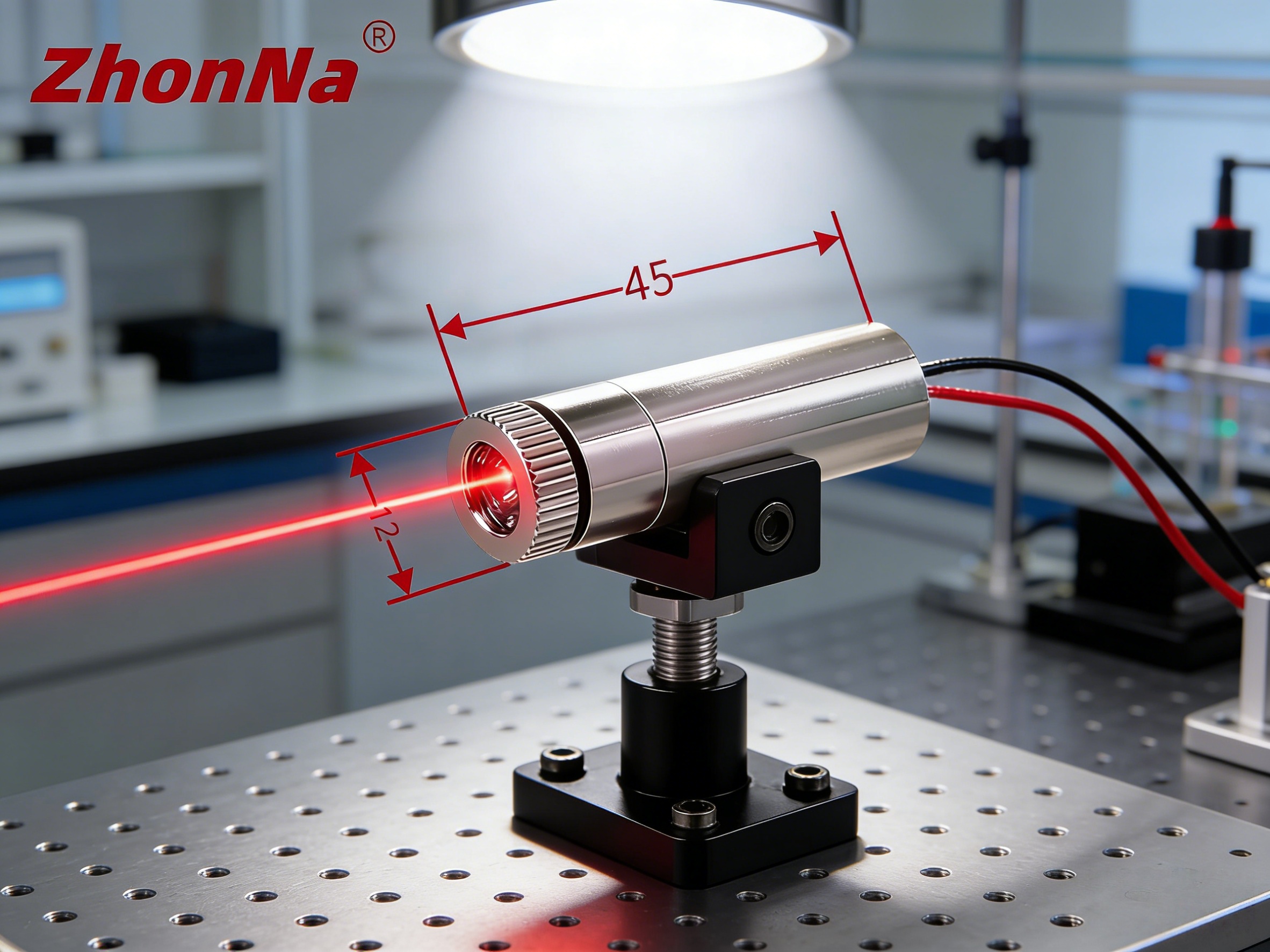 Industrial Laser Line Module - 12X45mm 650nm 1mW Red Laser Module