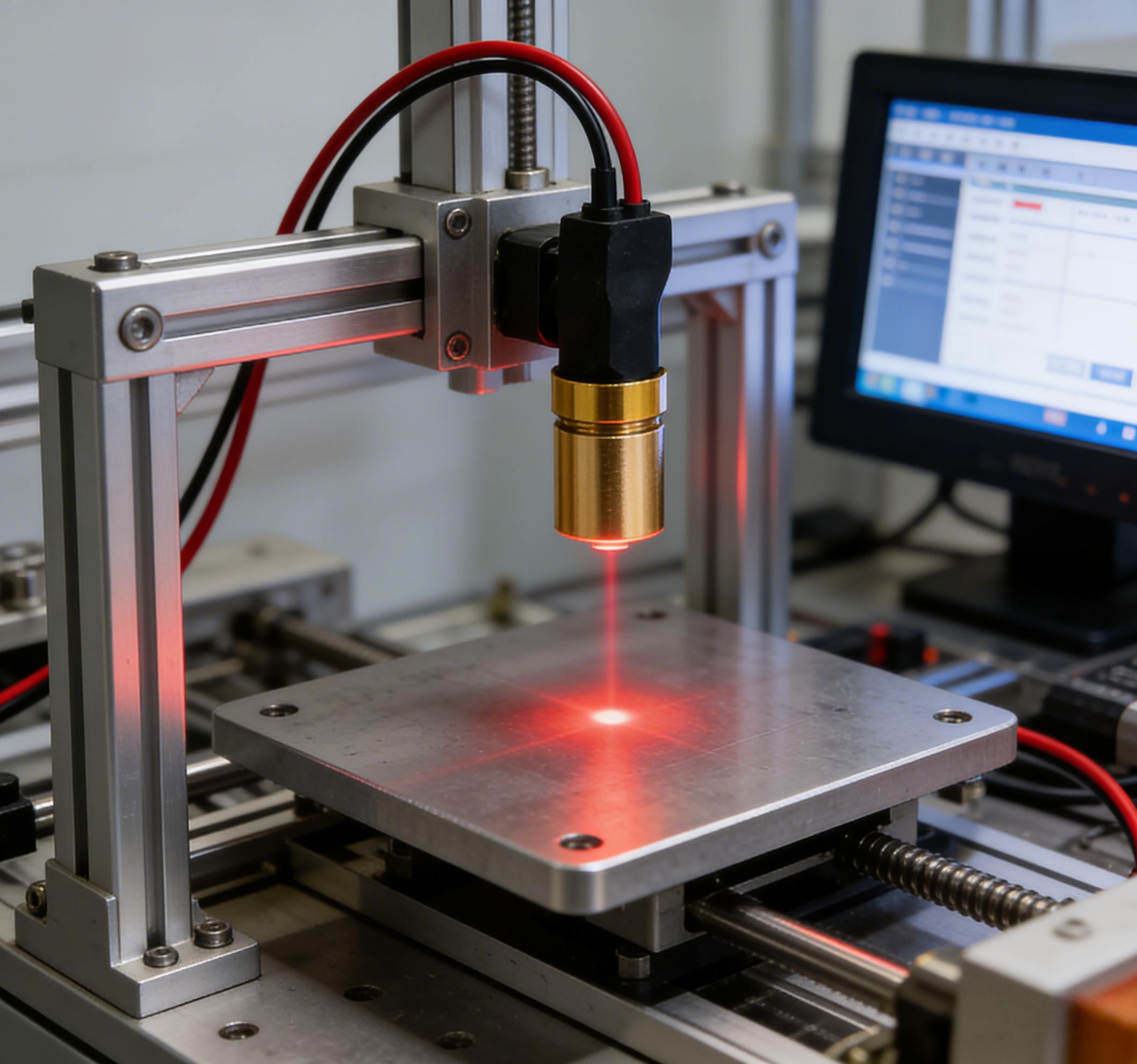 Industrial Laser Line Module - 650nm5 Red Laser Module Spot Irradiation
