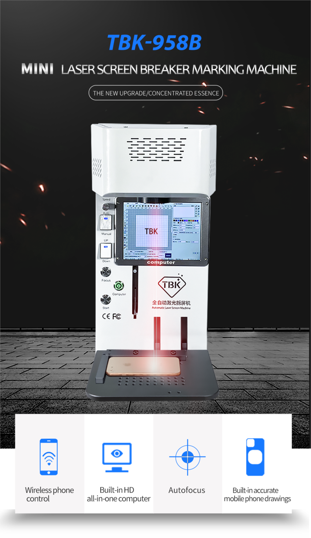 TBK 958B Full Set Laser Back G - Fume Extractor Laser ulasan dan harga