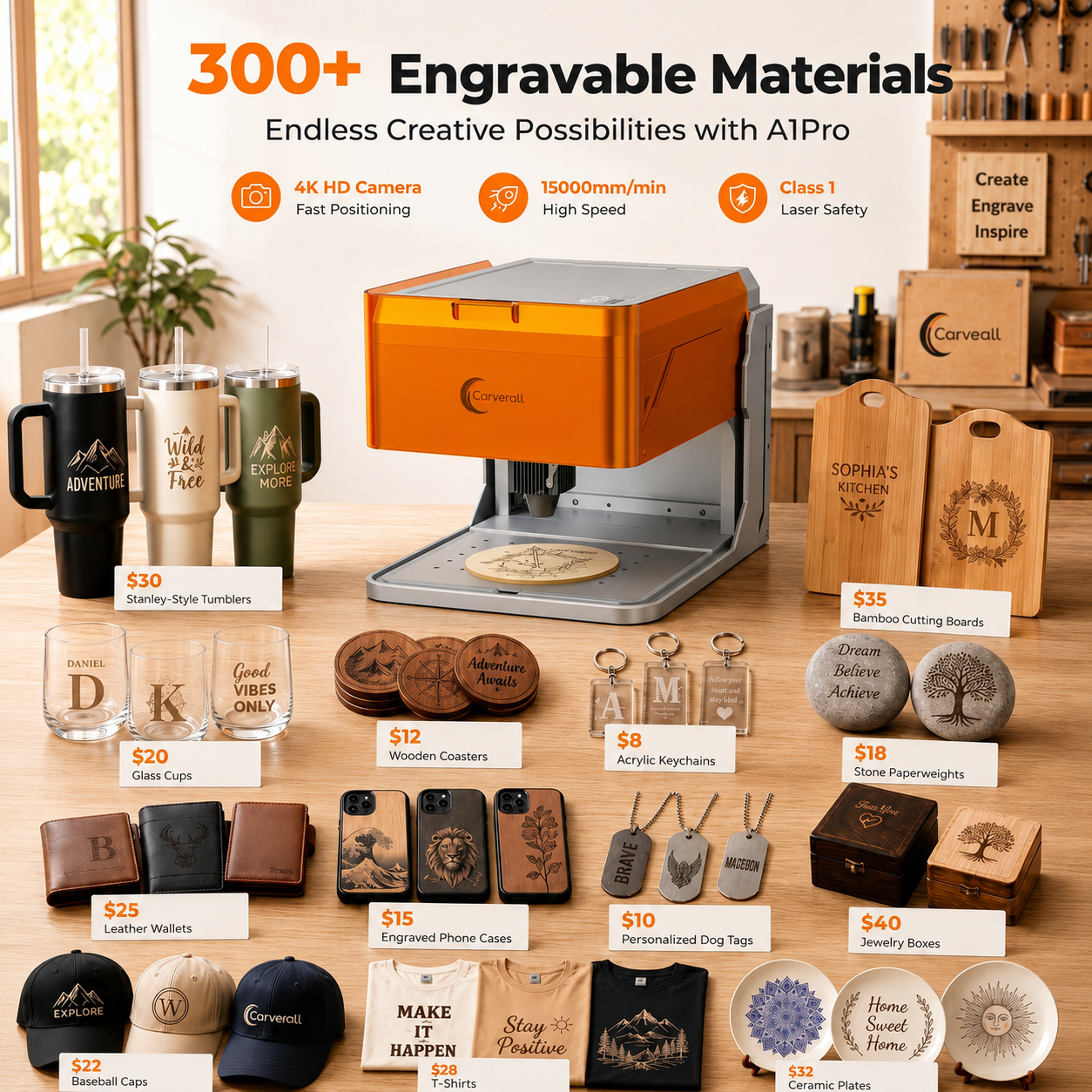 Carverall A1PRO Desktop Laser  - Fiber Laser Cutting Machine ulasan dan harga