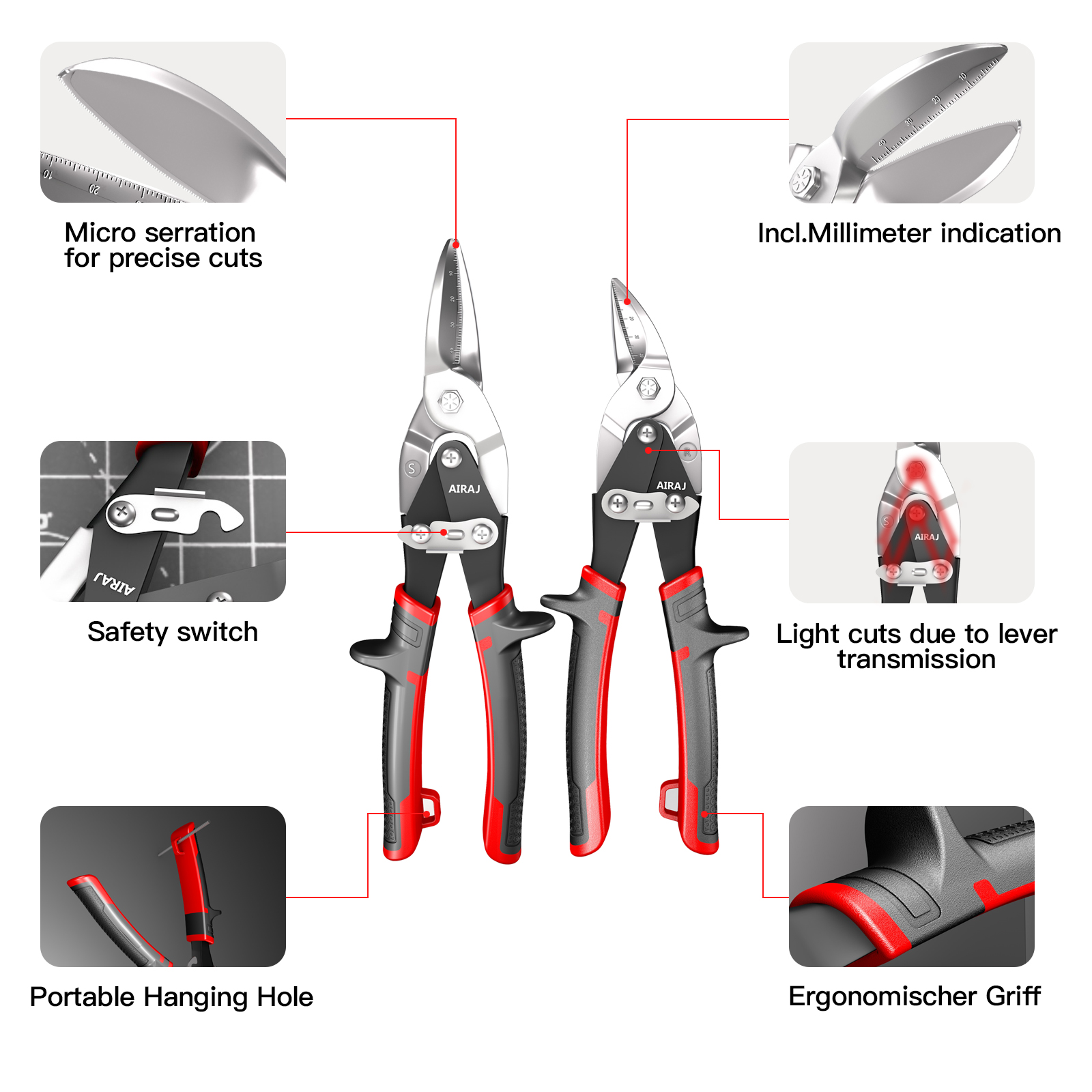 AIRAJ  Aviation Scissor Tin Sn - Industrial Laser Drill ulasan dan harga