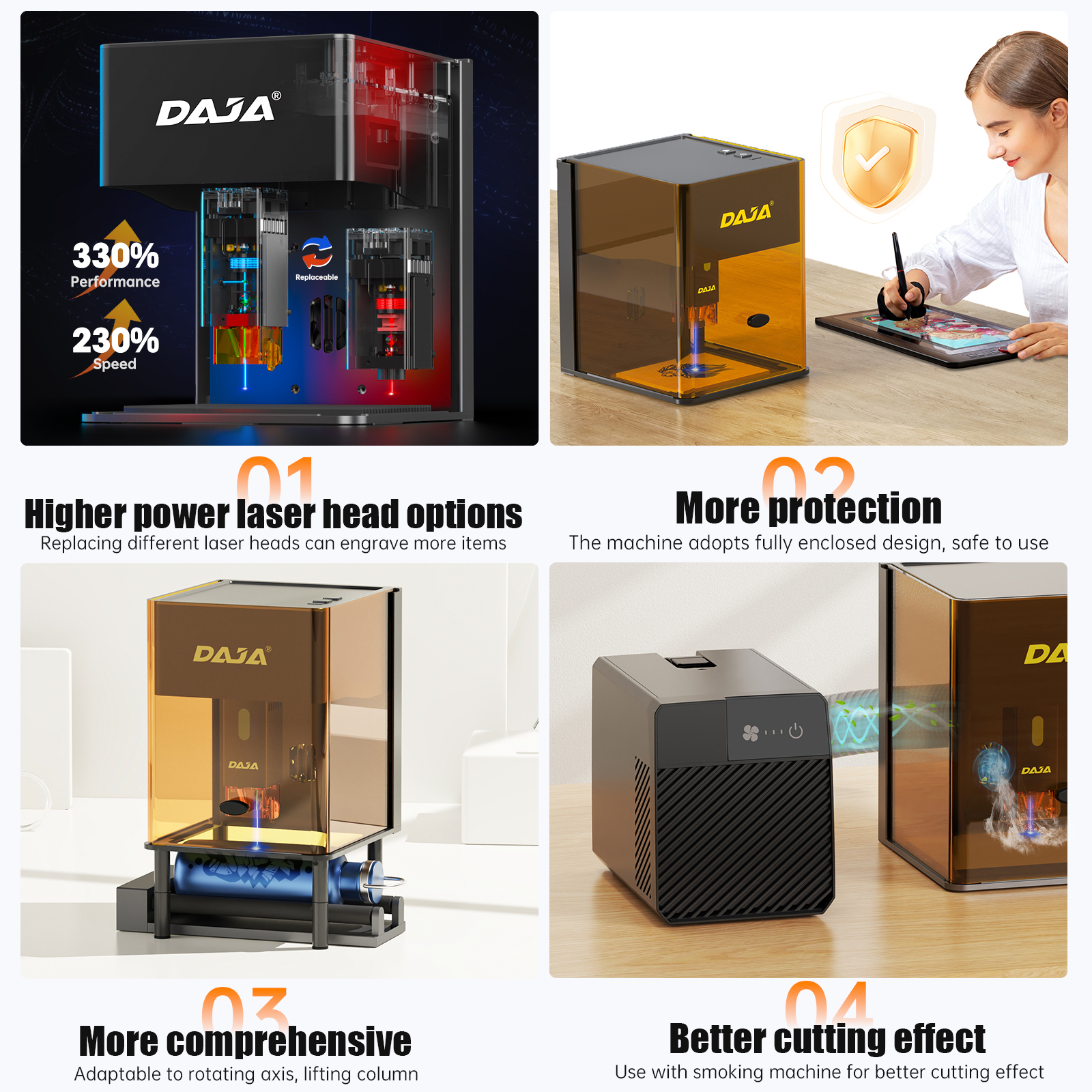 DAJA DJ6 Pro Mini Laser Engrav - Industrial Laser Engraver For Metal ulasan dan harga