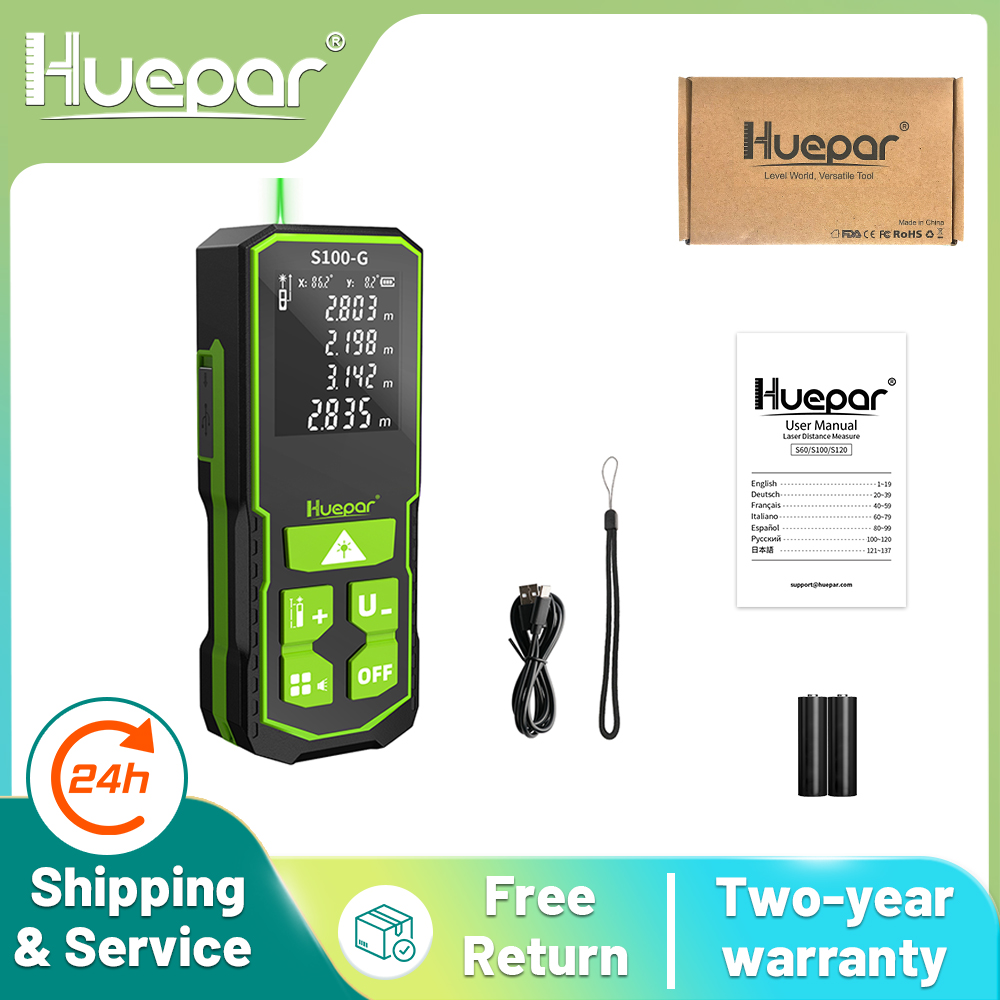Huepar Digital Green Laser Dis - Industrial Laser Displacement Sensor ulasan dan harga