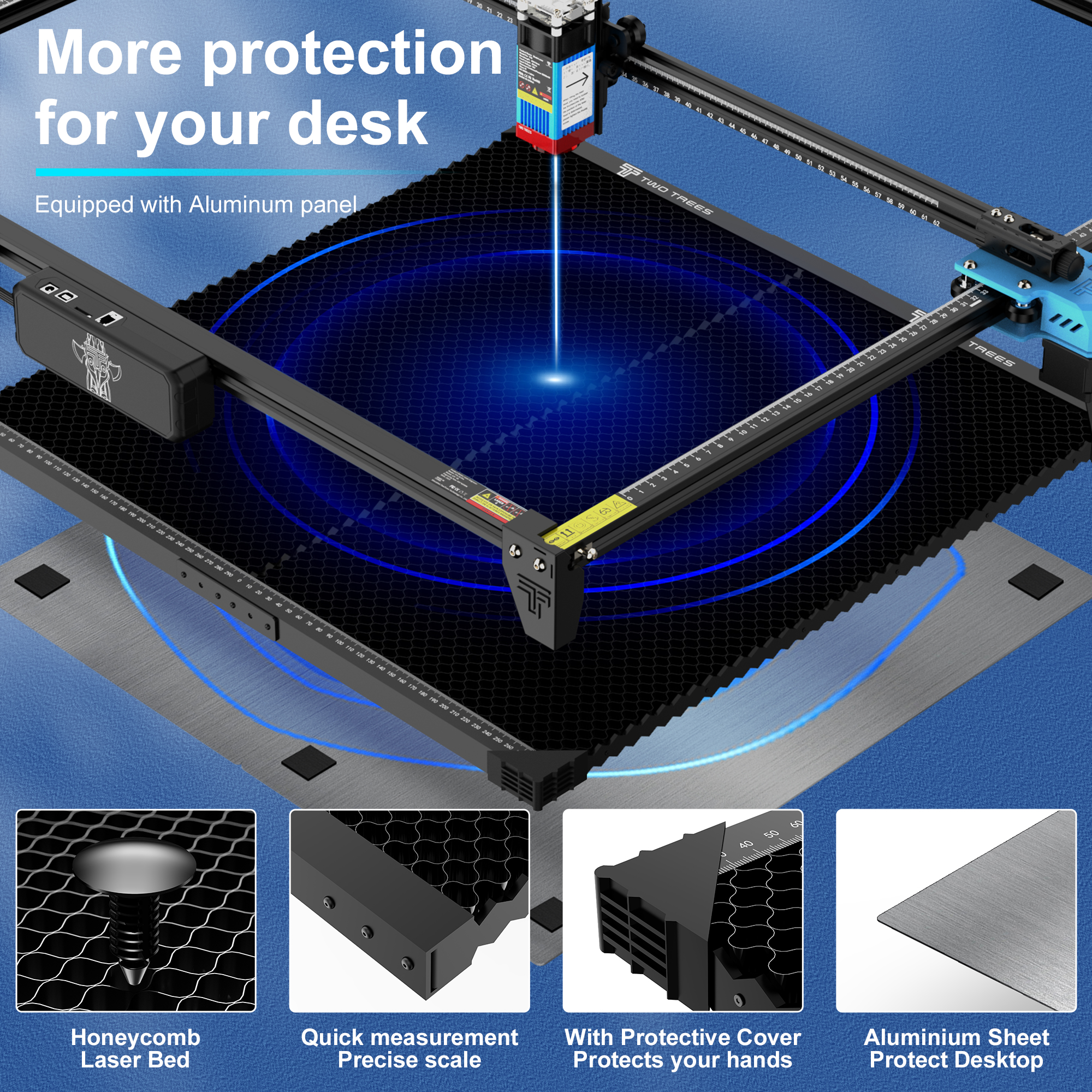 TWO TREES 600x600mm Upgraded S - Industrial Laser Technology ulasan dan harga