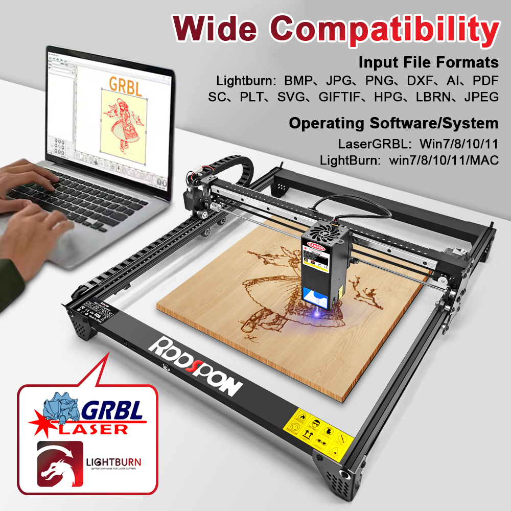 RDDSPON Laser Engraver 12W 22W - Industrial Laser Engraver For Metal ulasan dan harga