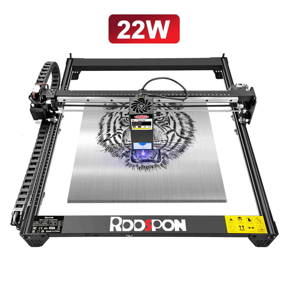RDDSPON Laser Engraver 12W 22W - Industrial Laser Engraver For Metal ulasan dan harga