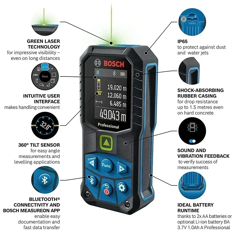 Bosch GLM50-27CG Green Laser M - Industrial Laser Drill ulasan dan harga