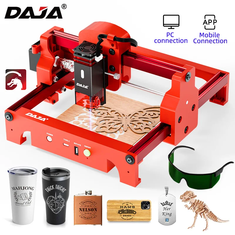 DAJA A7 Laser Engraver 5W Mini - Fiber Laser Cutting Machine ulasan dan harga