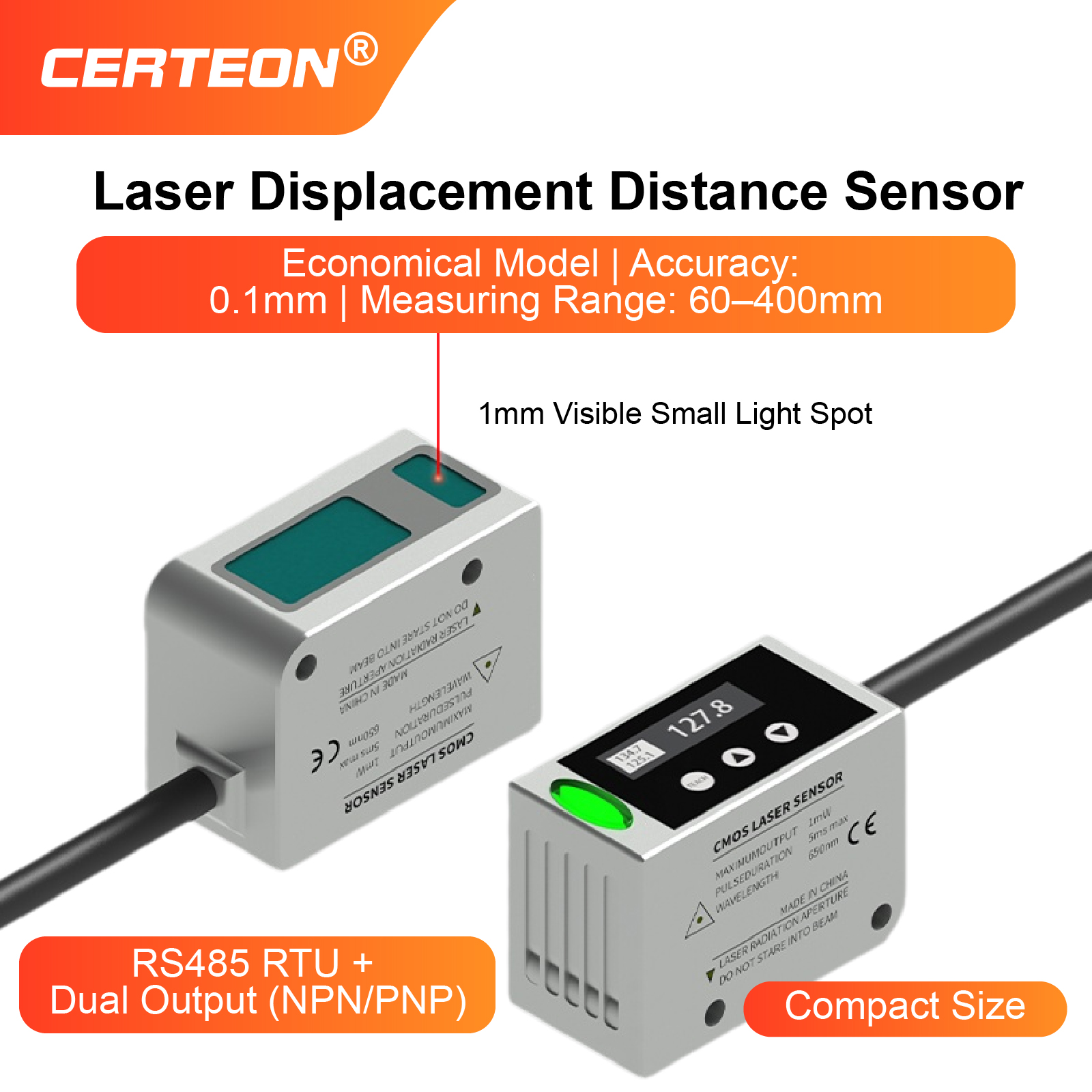 LR400 Laser Displacement Senso - Industrial Laser Displacement Sensor ulasan dan harga