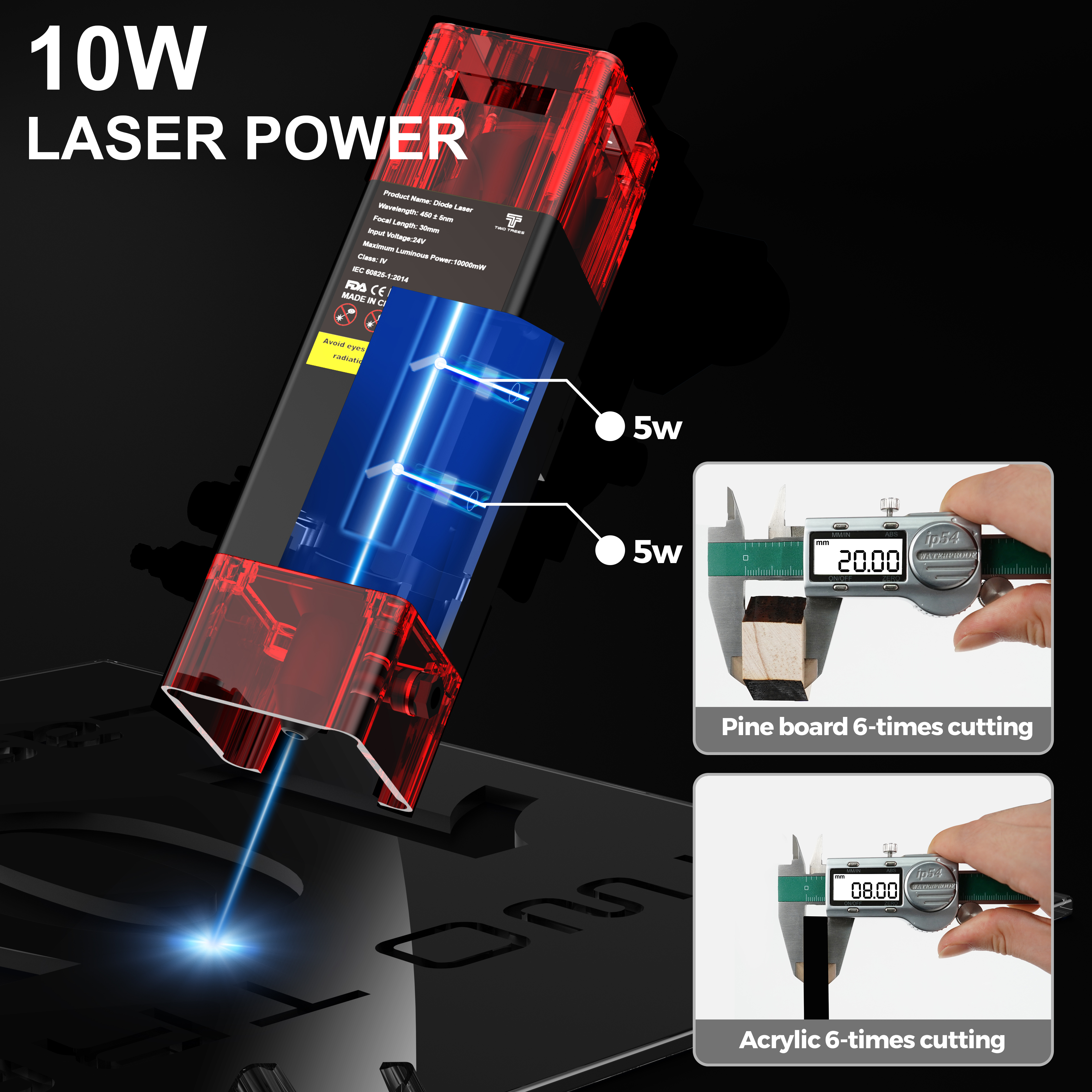 TWOTREES TTS-10 Pro Laser Engr - Industrial Laser Engraver For Metal ulasan dan harga