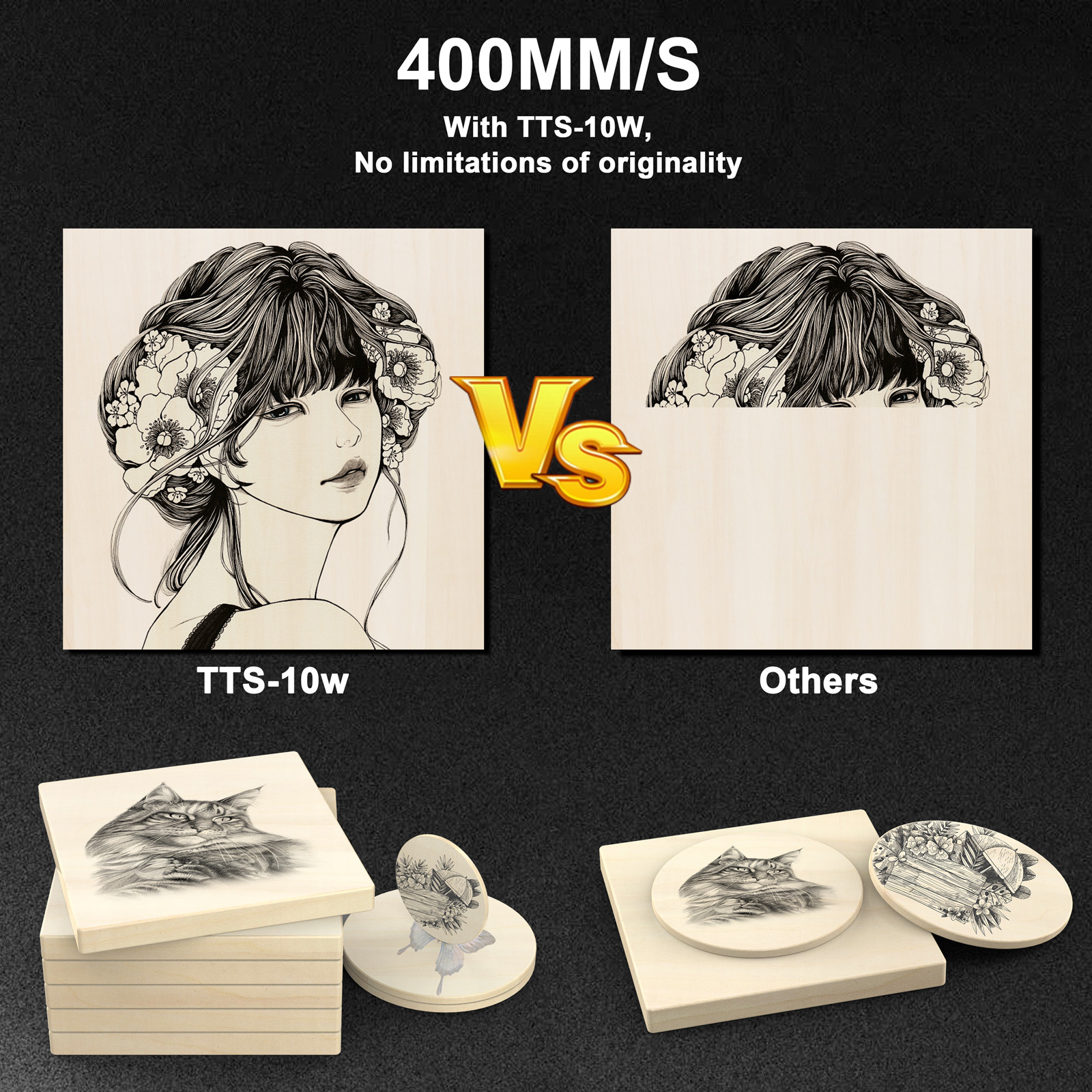 TWOTREES TTS-10 Pro Laser Engr - Industrial Laser Engraver For Metal ulasan dan harga