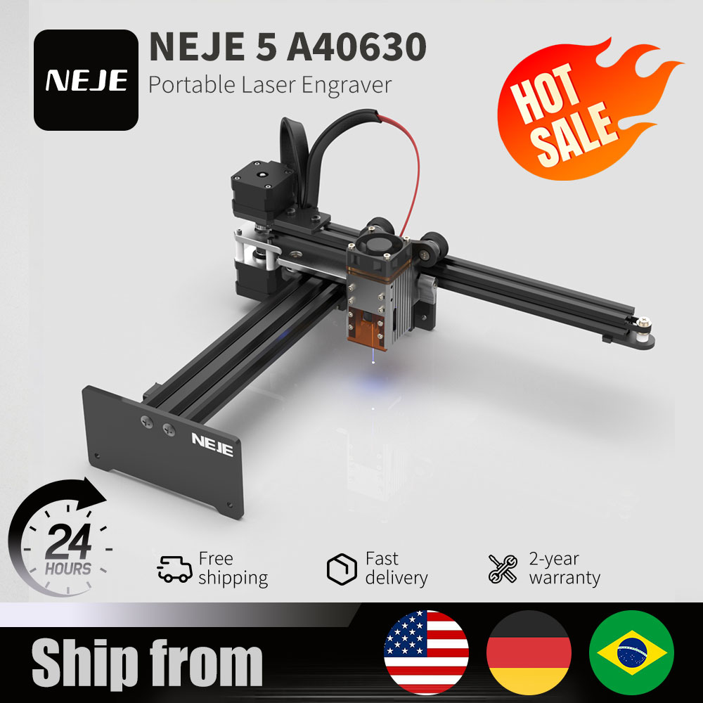 NEJE 5 A40630 20W Portable Sma - Industrial Laser Engraver For Metal ulasan dan harga