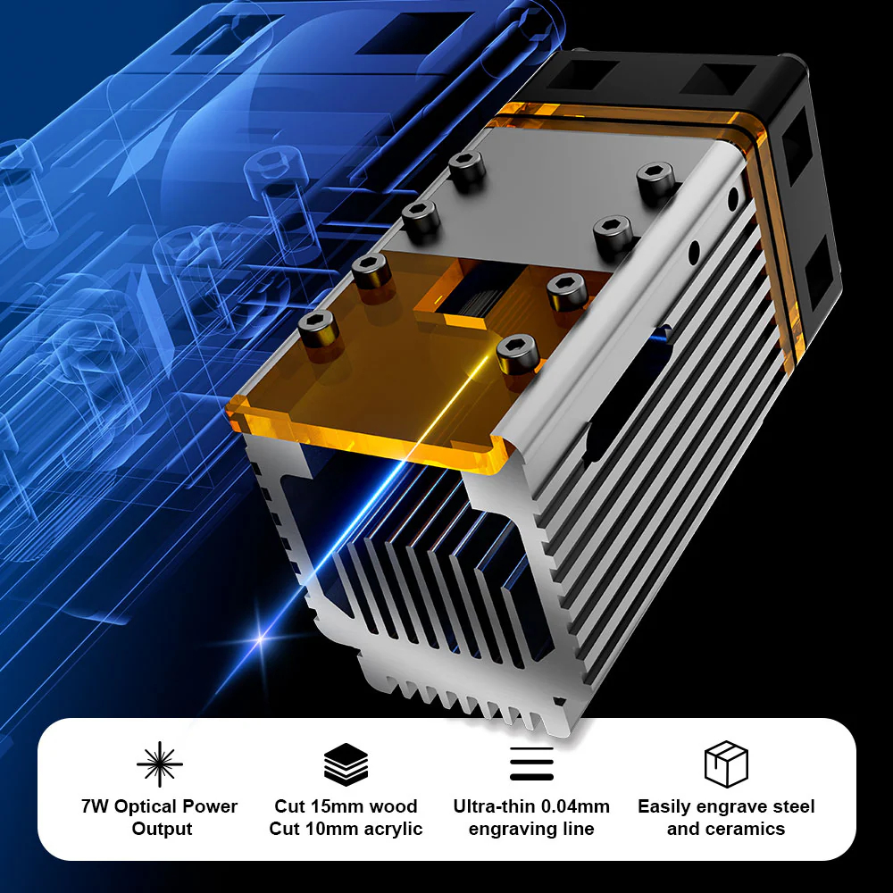 NEJE 5 A40630 20W Portable Sma - Industrial Laser Engraver For Metal ulasan dan harga