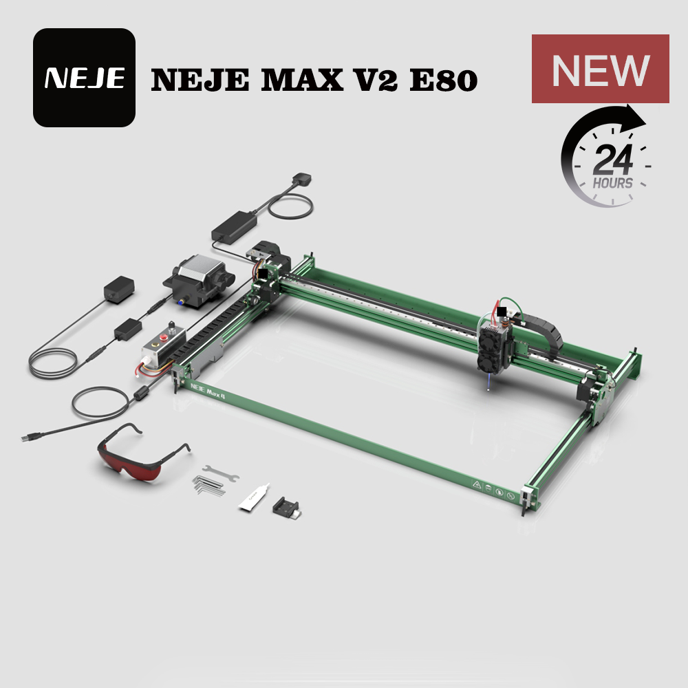NEJE MAX V2 E80 80W 455nm Lase - Industrial Grade Laser Engraver ulasan dan harga