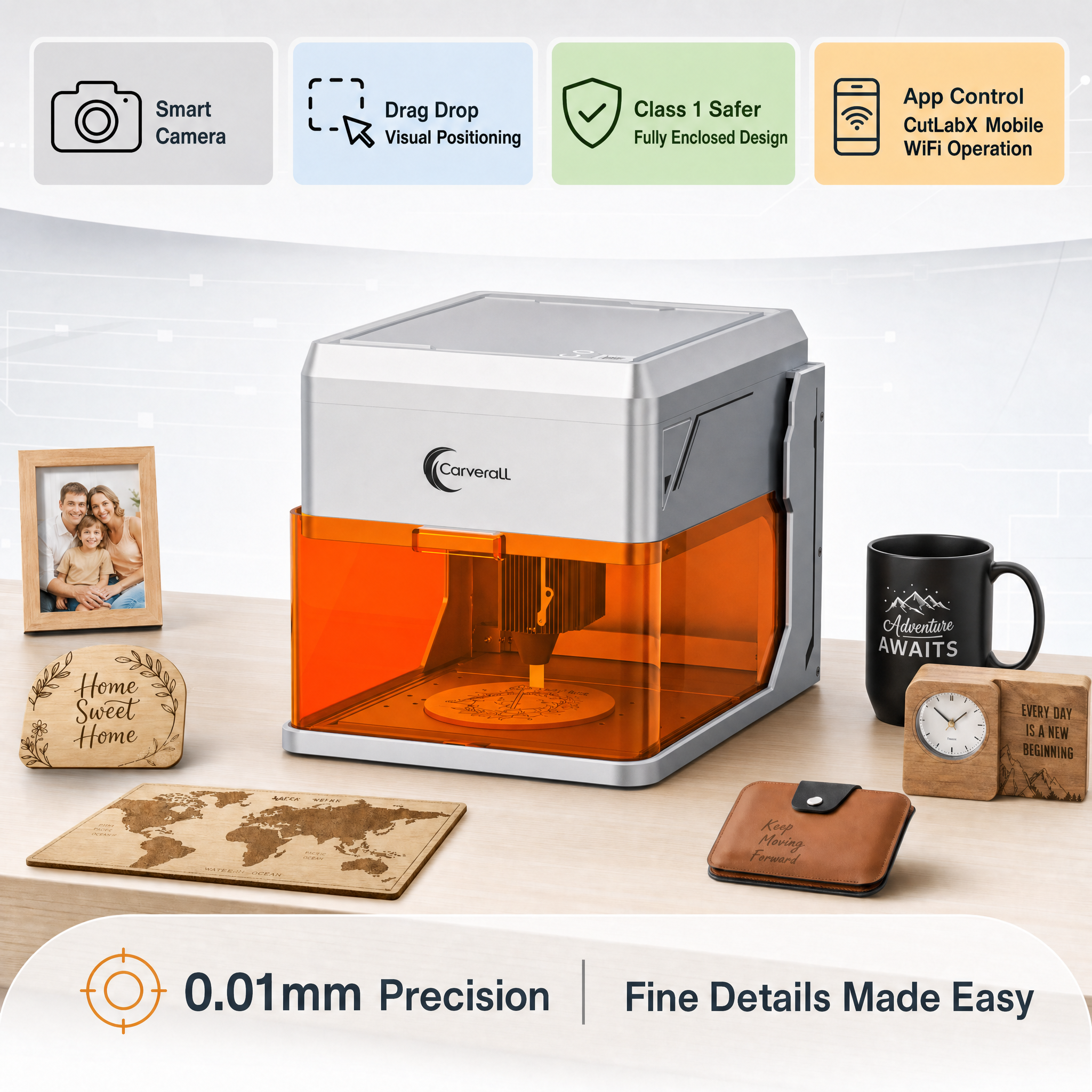 Carverall A1 Pro Laser Engrave - Industrial Laser Engraver For Metal ulasan dan harga