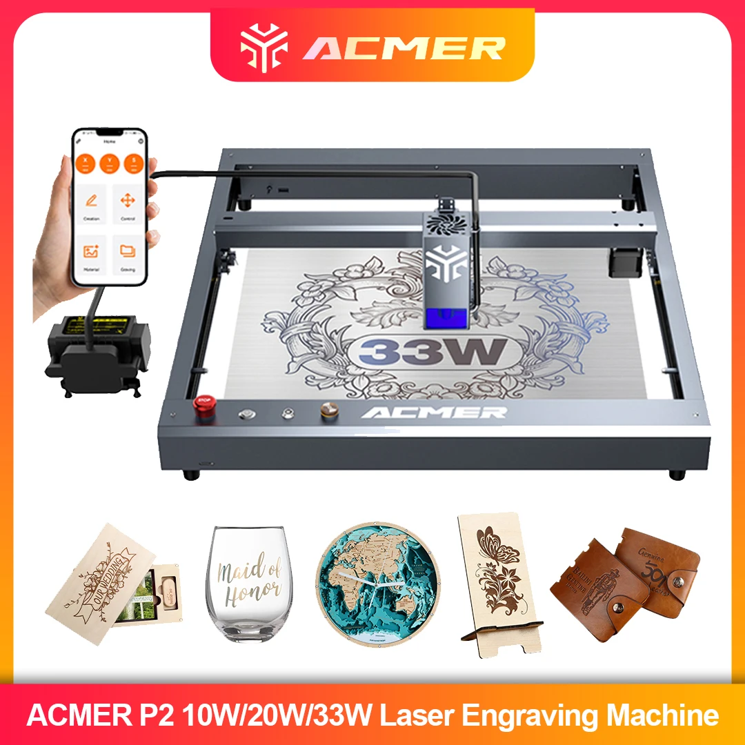 ACMER P2 Laser Engraver 33W 20 - Fiber Laser Cutting Machine ulasan dan harga