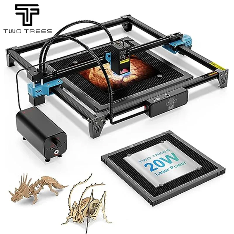 TWOTREES TTS-20 Pro 20W Metal  - Industrial Laser Engraver For Metal ulasan dan harga